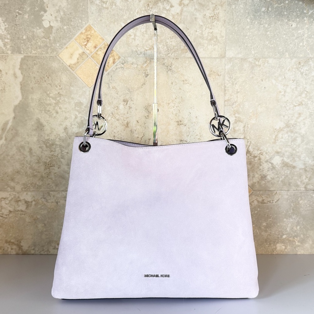 Michael Kors Christina LG Light Purple Shoulder Tote Bag